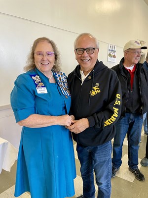 Honorary Partner ceremony for CA VVA Chapter 223 by the CA Chief Solano Chapter NSDAR.